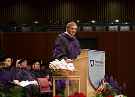 Former Governor Tom Ridge delivers Dickinson Law's commencement address