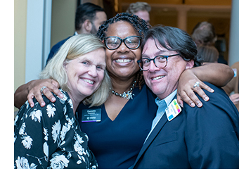 Emily Lindsay, Dean Danielle M. Conway, and G. Griffith Lindsay III