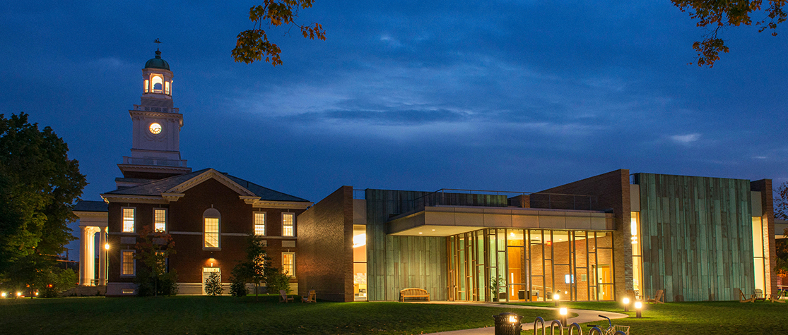 Trickett Hall at dusk