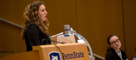 Students in courtroom