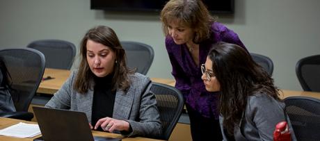Professor Emily Morris with LL.M. Students
