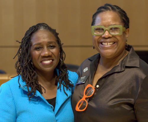 Sherillyn Ifill with Dean Danielle M. Conway